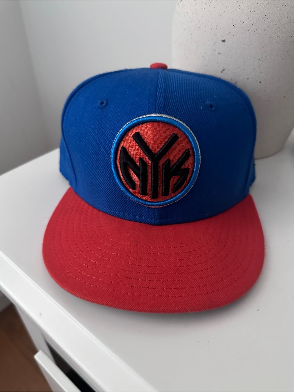 Knicks Blue and Orange Snapback 7 3/8